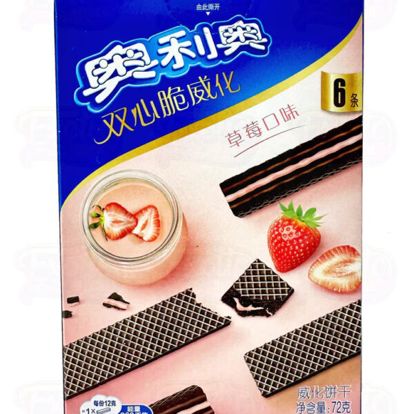 Oreo Wafer Strawberry Biscuits 72g (China)