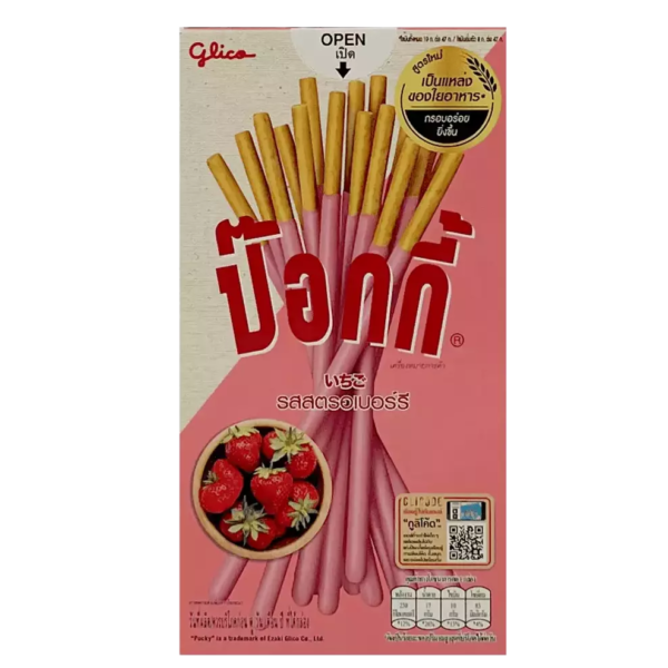 Pocky Strawberry Biscuit Sticks 40g (Thailand)