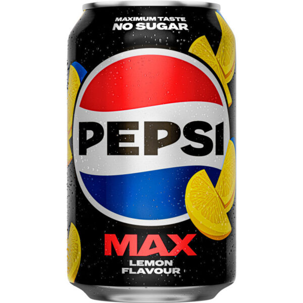 Pepsi Max Lemon Zero Sugar 330ml (European)