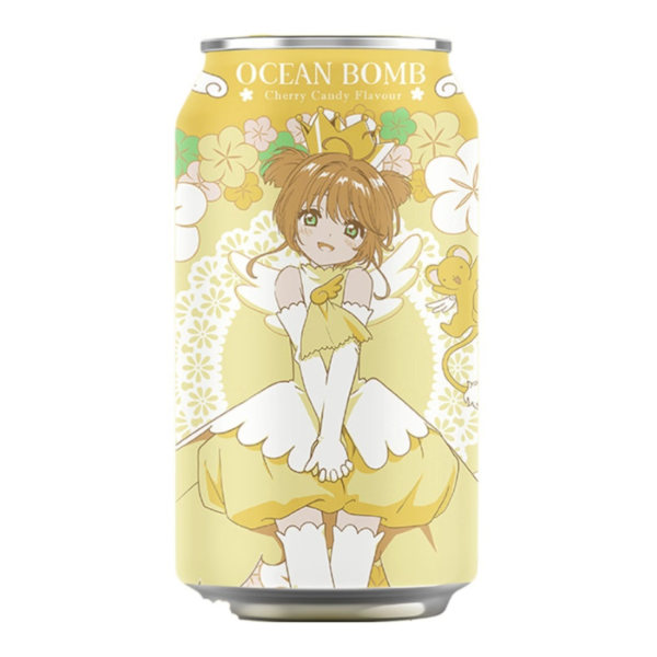 Ocean Bomb Cardcaptor Sakura Sparkling Water Cherry Candy 330ml (Taiwan)
