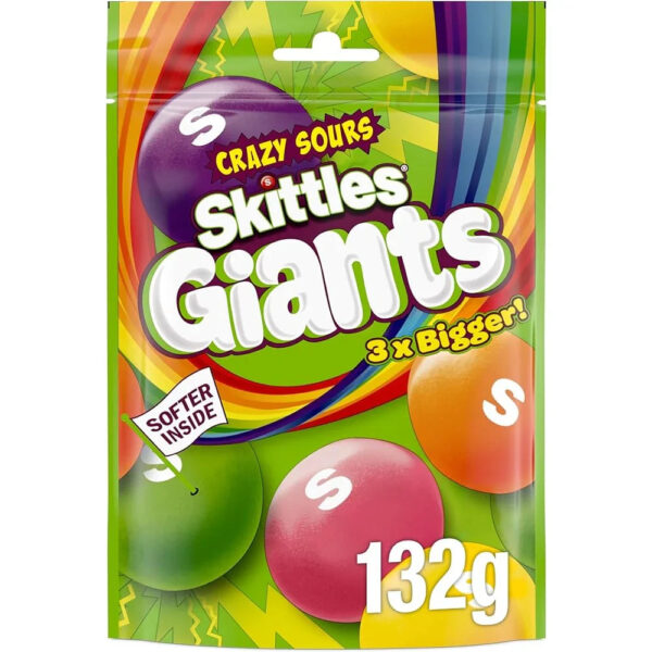 Skittles Giants Crazy Sour 132g (UK)