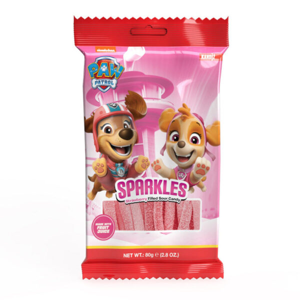 Paw Patrol Strawberry Sour Belts 12pck x 80g (Turkey)