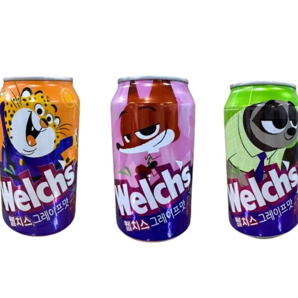 Welch's Zootopia Grape Soda 355ml (Korea)