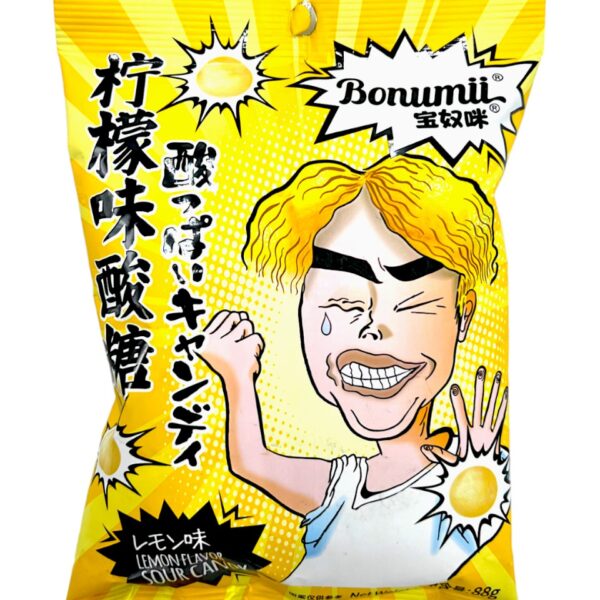 Bonumii Funny Lemon Flavor Sour Candy 88g (China)
