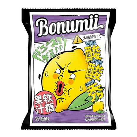Bonumii Sour Show Juice Gummy – Lemon Flavor 88g (China)
