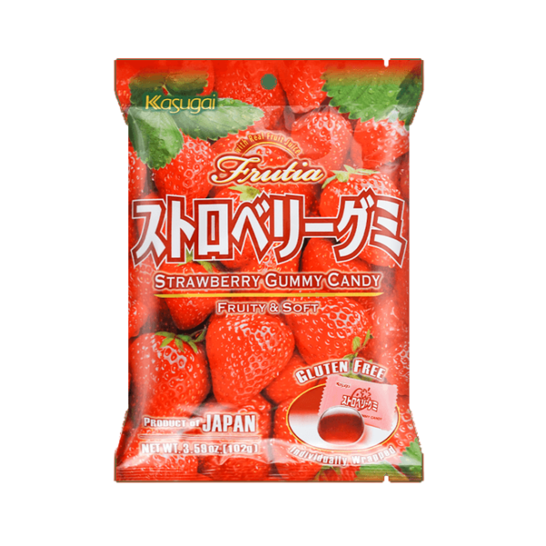 Kasugai Gummy Strawberry 102g (Japan)