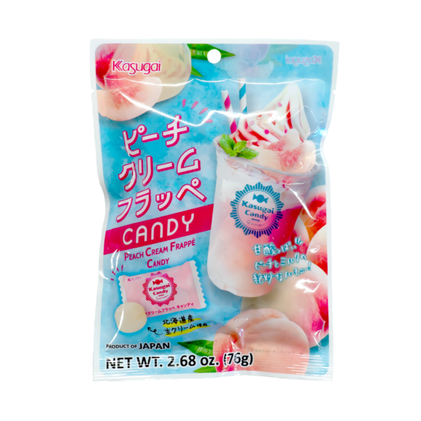 Kasugai Peach Cream Frappe Candy 76g (Japan)