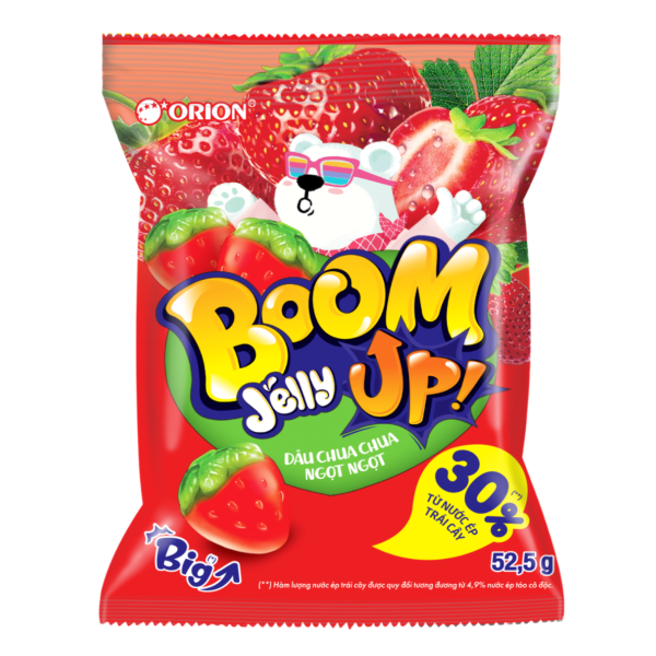 Orion Boom Jelly Gummy Strawberry 53g (Vietnam)