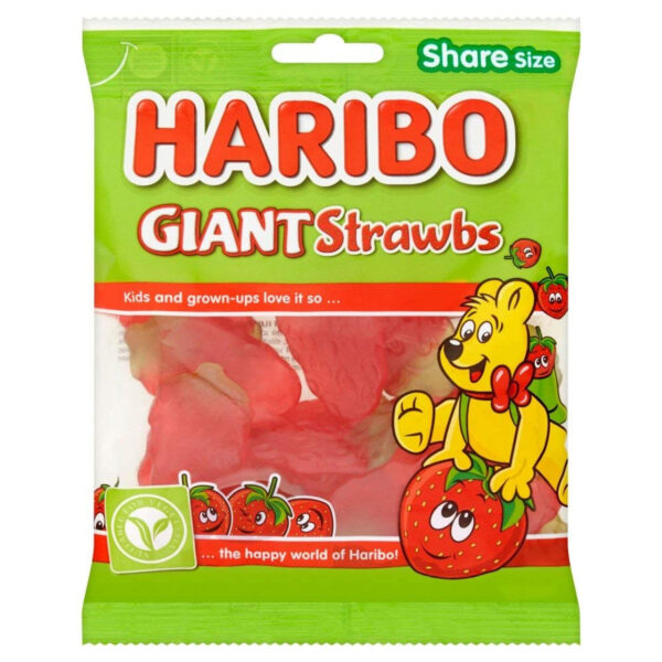 Haribo Giant Strawberries 160g (UK)