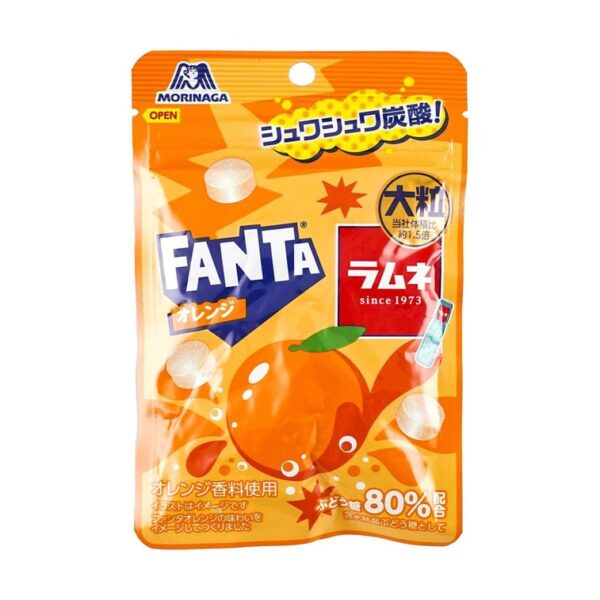 Morinaga Ramune Fanta Orange Candy 10 Pack x25g (Japan)