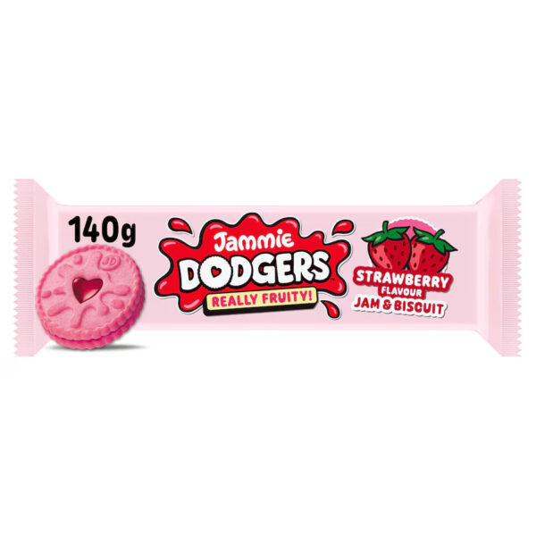 Burton’s Jammie Dodgers – Strawberry Filled Biscuits - 140g (UK)