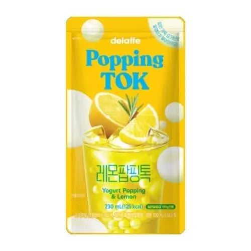 Delaffe Boba Drink Popping TOK Lemon (Korea)