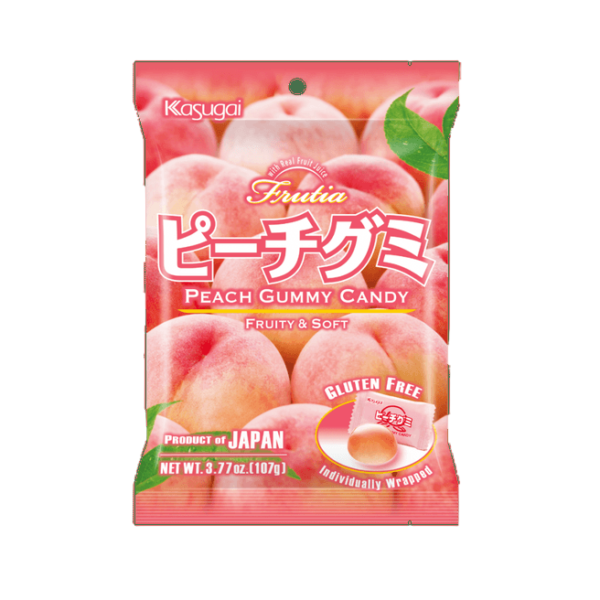 Kasugai Gummy Peach 107g (Japan)