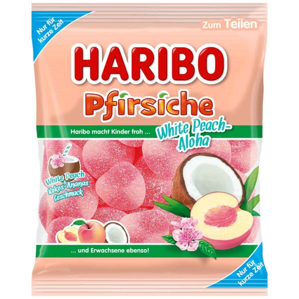 Haribo White Peach Aloha 175g (Germany)