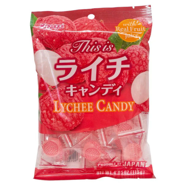 Kasugai Lychee Hard Candy 115g (Japan)