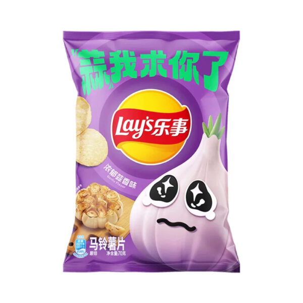 Lays Bold Garlic Flavor 70g (China)