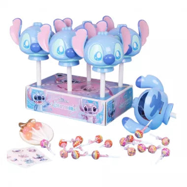 Leda Mega Stitch Head Lollipop Peach & Strawberry – 80g (China)