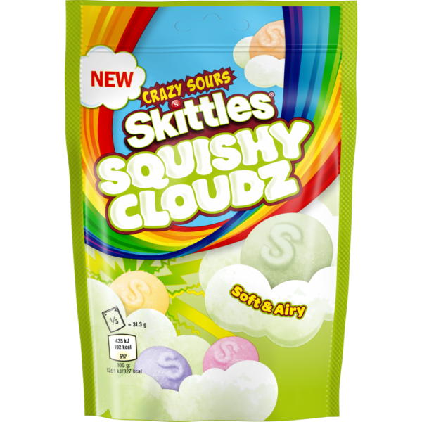 Skittles Squishy Cloudz Crazy Sour 94g (UK)