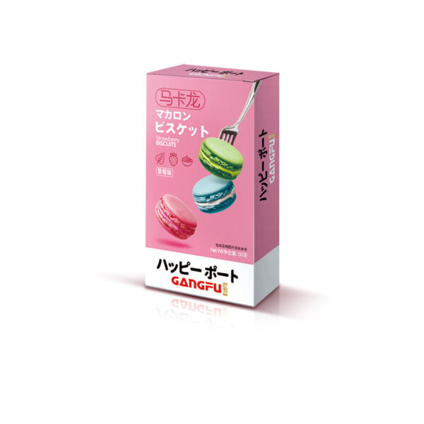 Gangfu Strawberry Flavor Macaron 50g (China)