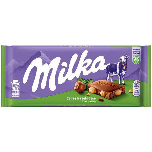 Milka Whole Nuts 95g (Germany)