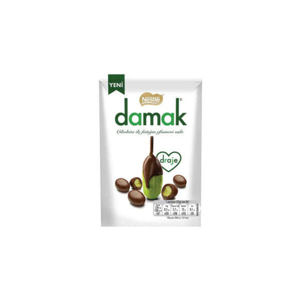 Damak Draje Milk Chocolate Covered Pistachio Dragee 50g (Turkey)