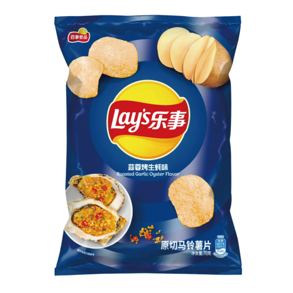 Lays Chips Roasted Garlic Oyster 70g (China)