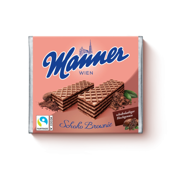 Manner Schoko Brownie Wafers 75g (Austria)