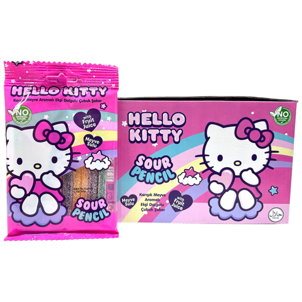Hello Kitty Sour Pencil Gummy 80g
