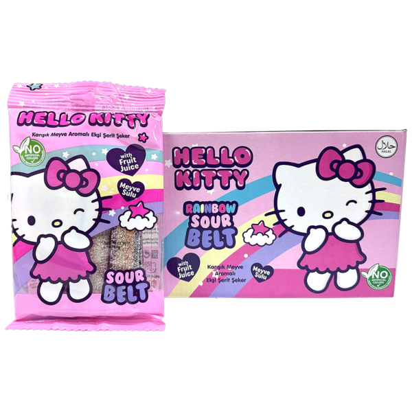 Hello Kitty Sour Belt Gummy 80g