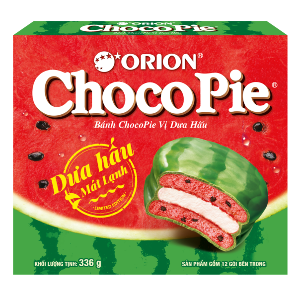 Orion Choco Pie Watermelon 12x28g (Vietnam)