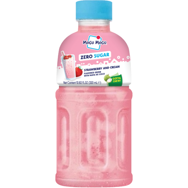 Mogu Mogu Strawberry & Cream Nata de Coco 320ml