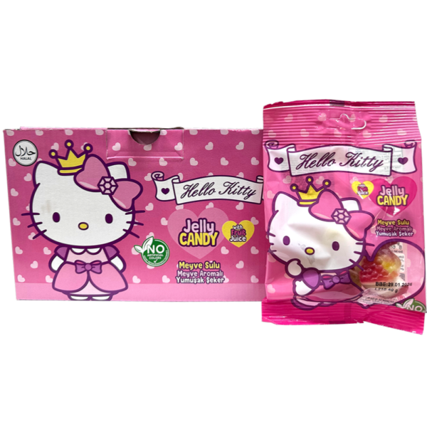 Hello Kitty Jelly Candy Strawberry 24pck x 40g (Turkey)