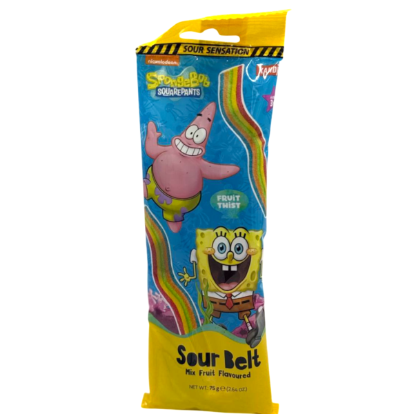 SpongeBob Mix Sour Belts 12pck x 75g (Turkey)