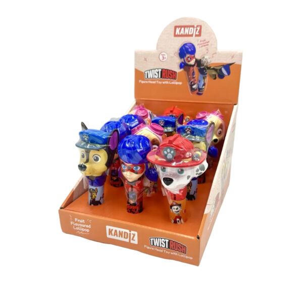 Nickelodeon Twist Rush Paw Patrol Mix Character Lollipop 16g