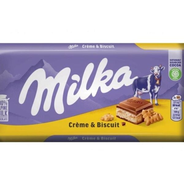 Milka Cream & Biscuit 100g (Germany)