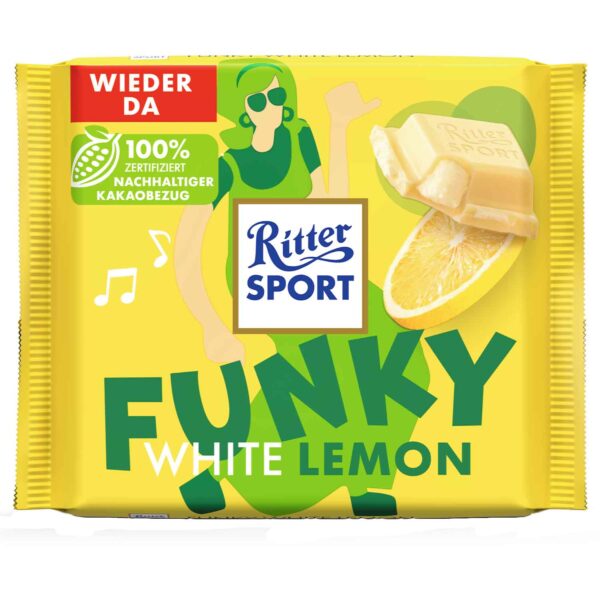 Ritter Sport White Funky Lemon 100g (Germany)