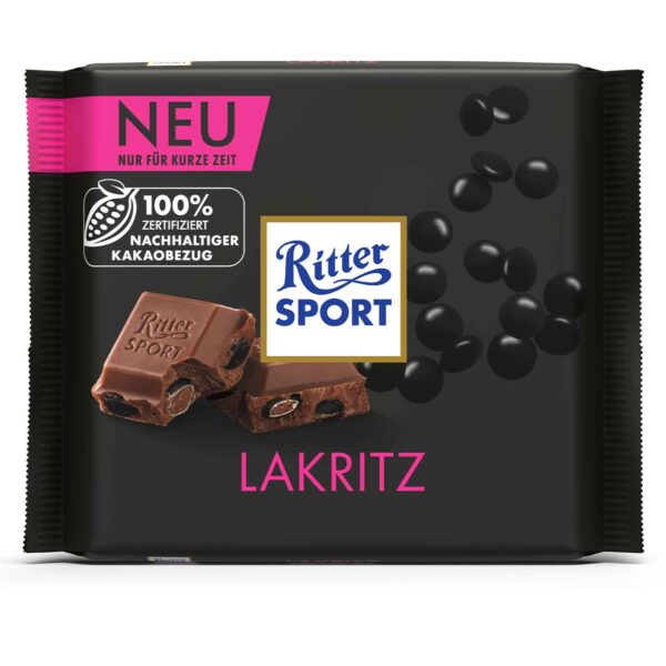 Ritter Sport Milk Lakritz 100g (Germany)