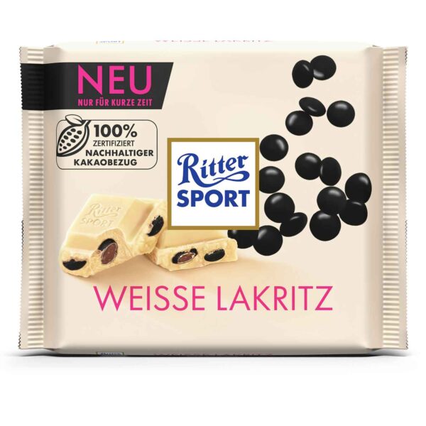 Ritter Sport White Lakritz 100g (Germany)
