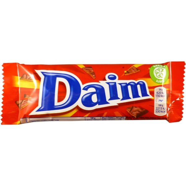 Daim Chocolate Bar 28g (Sweden)