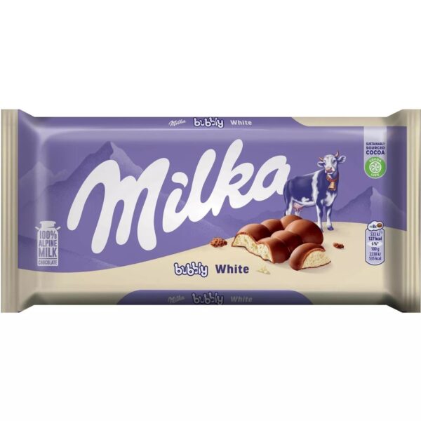 Milka Bubbly White 95g (European)
