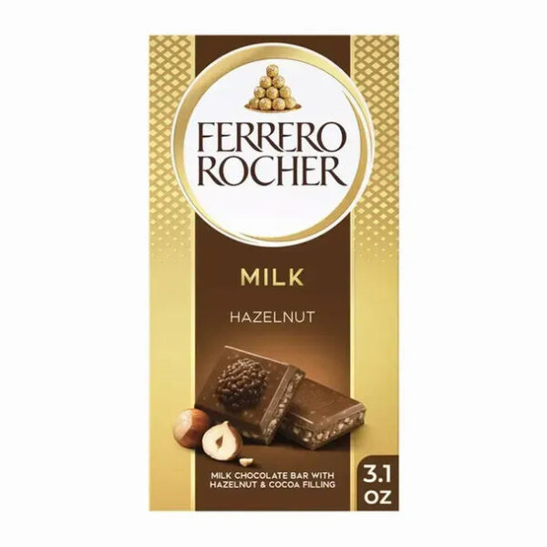 Ferrero Rocher Milk Hazelnut Tablet - 90g
