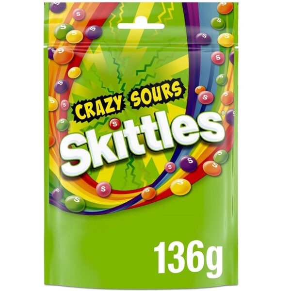 Skittles Crazy Sours 136g (UK)